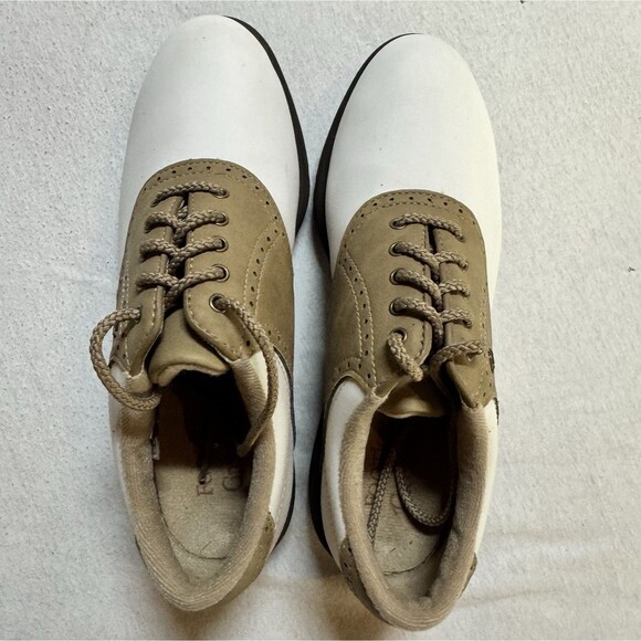 Womens FootJoy Greenjoys Golf Shoes with Softspikes Size 6M 98308 Beautiful - Picture 3 of 6